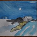 Image client Peinture aquarelle ShinHan Premium PWC 15ml - Blanc de Titane (695)