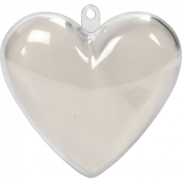 Coeur dco - transparent - 10 pcs