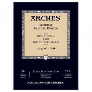 Papier à croquis Arches 105g - 23x31 cm Papier à croquis Arches 105g - 23x31 cm