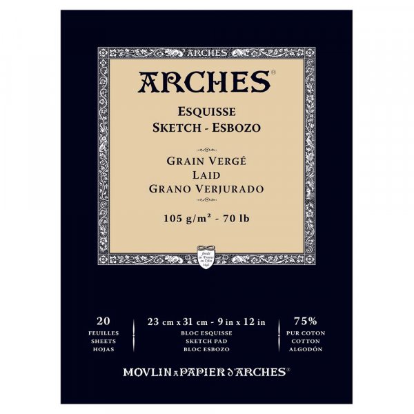 Papier  croquis Arches 105g - 23x31 cm