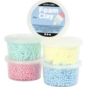 Foam Clay Extra Large - couleurs mélangées - 5 x 25 g Foam Clay Extra Large - couleurs mélangées - 5 x 25 g