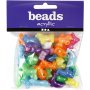 Perles en plastique - couleurs vives - brillantes - 125 ml