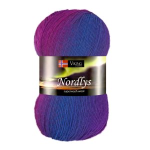 Fil Viking Nordlys 100g - Bleu/cerise (970) Fil Viking Nordlys 100g - Bleu/cerise (970)