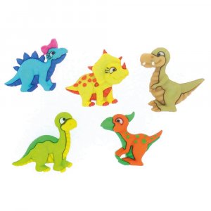 Boutons multicolores 23x19 - 27x22 mm - Dino Boutons multicolores 23x19 - 27x22 mm - Dino