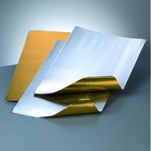 Feuille d'aluminium 20 x 30 cm / 0,15 mm - or / argent - paquet de 20 Feuille d'aluminium 20 x 30 cm / 0,15 mm - or / argent - paquet de 20