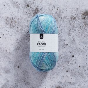 Bambu Raggi 100g - Imprimé Bleuet Bambu Raggi 100g - Imprimé Bleuet