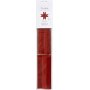 Bandes toiles - rouge - paillettes, vernis - 6,5+11,5 cm - 40 bandes