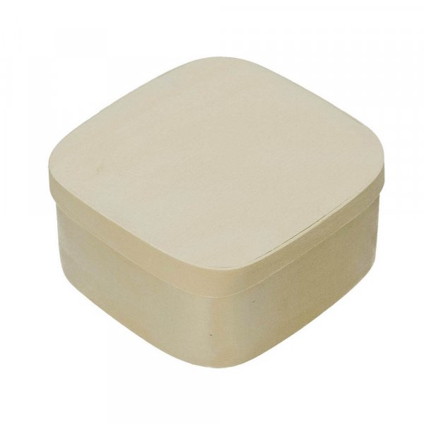 Caisse en contreplaqu 10,5 x 10,5 x H 5 cm - carre non traite