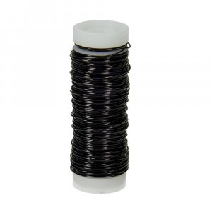 Fil de cuivre ø 0,50 mm - noir métallisé 25 m Fil de cuivre ø 0,50 mm - noir métallisé 25 m