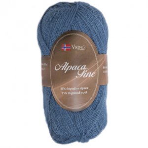 Fil Viking Alpaca Fine 50g - Bleu moyen (623) Fil Viking Alpaca Fine 50g - Bleu moyen (623)