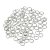 Boucle d'anneau 5 x 0,7 mm - argenté 100 pcs. rond Boucle d'anneau 5 x 0,7 mm - argenté 100 pcs. rond