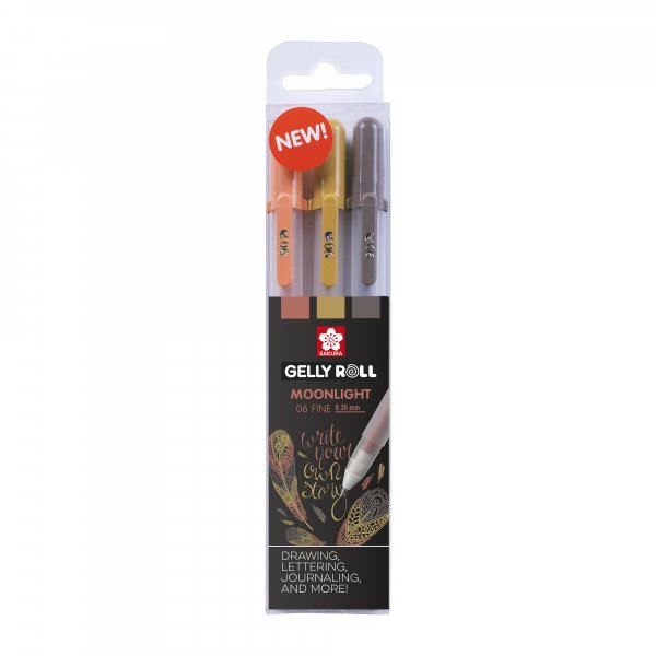 Stylos gel Sakura Gelly Roll Set 3 stylos - Nature