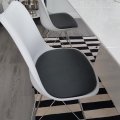 Image client Tissu d'ameublement Vinyle / Cuir artificiel Gris foncé - 140 cm