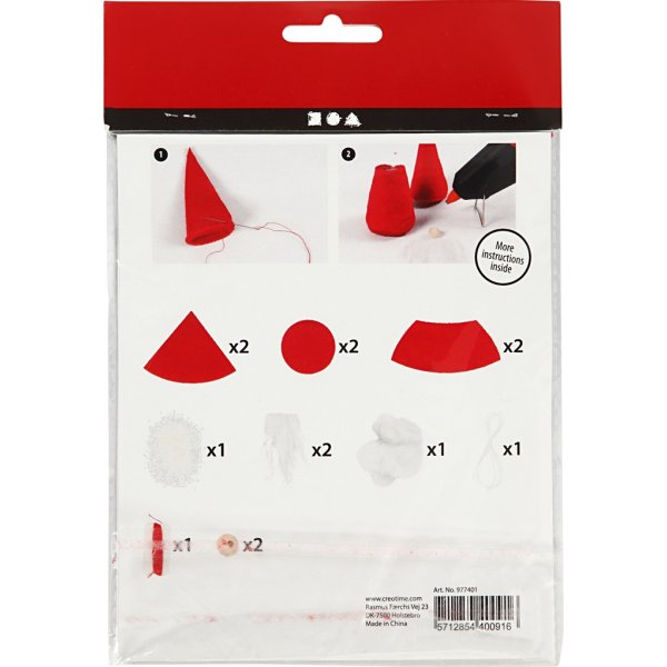 Mini Kit DIY - rouge - Pères Noël Mini Kit DIY - rouge - Pères Noël