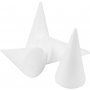 Cnes en polystyrne - blanc - 6 cm - 25 pcs