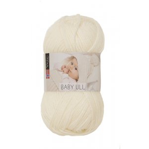 Fil Viking Baby Wool 50g - Blanc naturel (302) Fil Viking Baby Wool 50g - Blanc naturel (302)