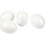 Oeufs Frigolit - Blanc - H10 cm - 25 pcs