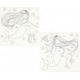Toile avec impression - blanc - sirne - 2 pcs