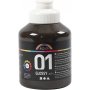 Peinture scolaire - Acrylique - marron - brillante - 500 ml