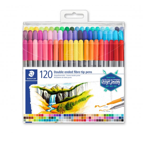 Stylos  pointe fibre Design Journey - 120 stylos