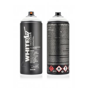 Peinture en aérosol Montana Whiteout 400ml Peinture en aérosol Montana Whiteout 400ml