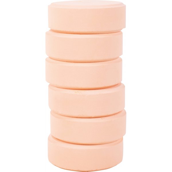 Rondelles de couleur 55-57 mm - beige - 6 pcs