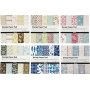 Papier design - couleurs mlanges - 6 blocs diffrents - 6 x 50 feuilles