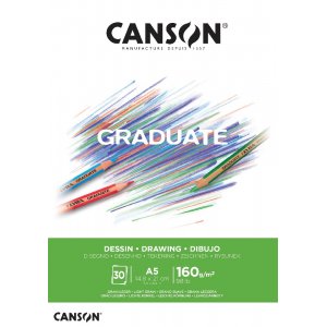 Bloc de dessin diplômé 160g 30 feuilles Bloc de dessin diplômé 160g 30 feuilles