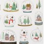Autocollants - boules  neige