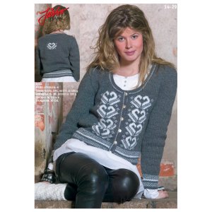 Patron tricot - Cardigan coeur Patron tricot - Cardigan coeur