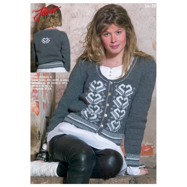 Patron tricot - Cardigan coeur