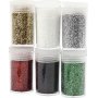 Paillettes - couleurs mlanges - 6 x 5 g