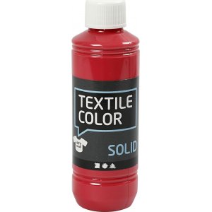 Peinture textile textile solide - rouge - couvrante - 250 ml Peinture textile textile solide - rouge - couvrante - 250 ml