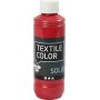 Peinture textile textile solide - rouge - couvrante - 250 ml
