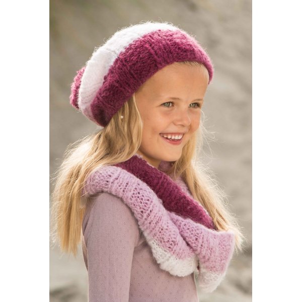 Patron tricot - charpe et bonnet (1308-16)