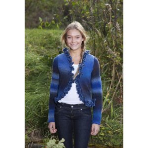 Patron tricot - Cardigan avec volant Patron tricot - Cardigan avec volant