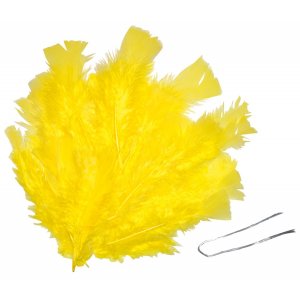 Plumes de Pâques 48 jaunes Plumes de Pâques 48 jaunes