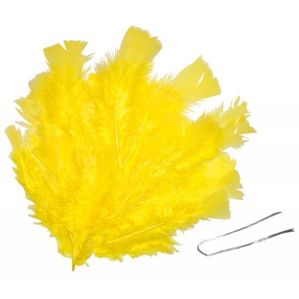Plumes de Pques 48 jaunes