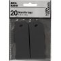 Marqueurs Manille - noirs - 20 pcs
