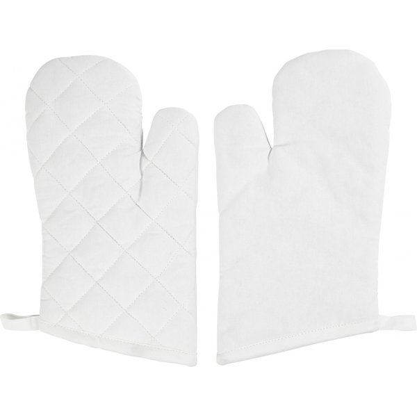 Gants de grill - blancs - 1 paire