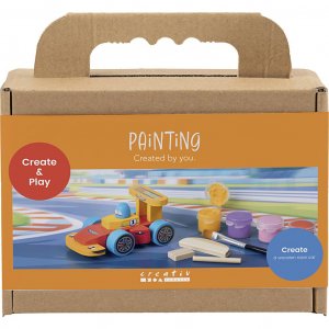 Mini kit de bricolage pour peindre et construire une voiture de course (couleurs assorties, 1 pièce) Mini kit de bricolage pour peindre et construire une voiture de course (couleurs assorties, 1 pièce)