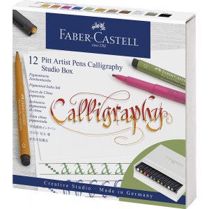 Set de stylos de calligraphie - Faber-Castell - 12 stylos Set de stylos de calligraphie - Faber-Castell - 12 stylos
