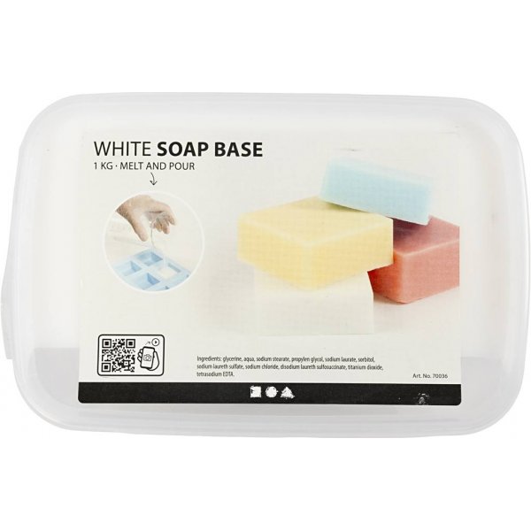 Masse de savon - blanc - 1 kg