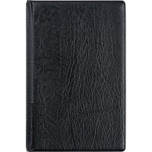 Classeur à anneaux avec index - 9x15 cm 6 anneaux - noir Classeur à anneaux avec index - 9x15 cm 6 anneaux - noir