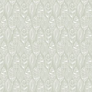 Toile cirée à motif de feuilles - Verte Toile cirée à motif de feuilles - Verte