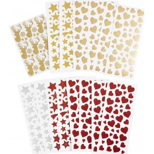 Autocollants pailletés - 8 feuilles Autocollants pailletés - 8 feuilles