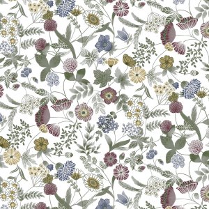 Toile cirée PVC Hilda - Blanc Toile cirée PVC Hilda - Blanc