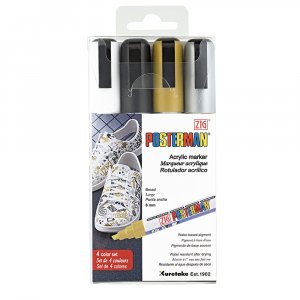 Feutre ZIG Posterman PMA-50 6 mm, lot de 4