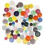 Mlange de boutons - 2 trous - couleurs mlanges - 100 pcs