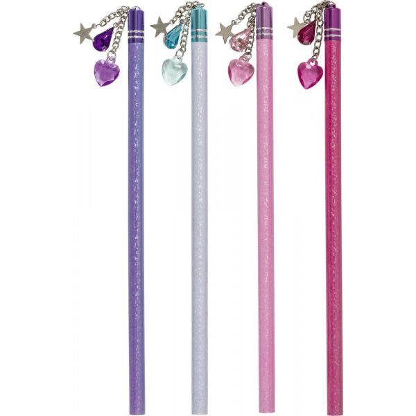 Crayon avec des bijoux